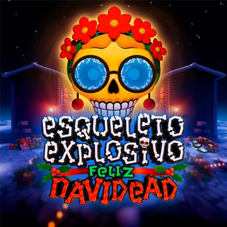 Esqueleto Explosivo Feliz Navidead