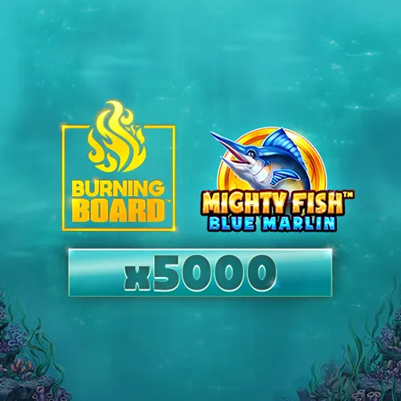 Mighty Fish: Blue Marlin Burning Board Scratchcard