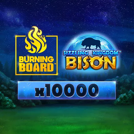 Sizzling Kingdom: Bison Burning Board Scratchcard